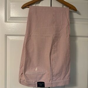 Brooks Brothers Red and White Striped seersucker Pants